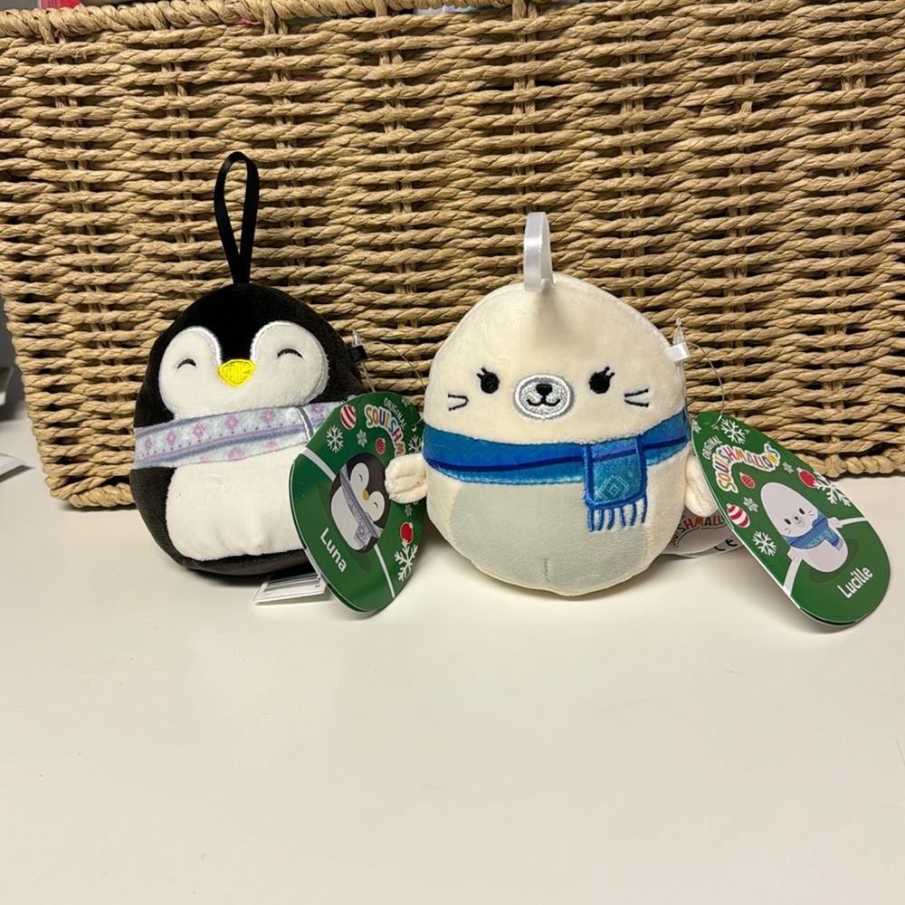 Two 2 New Squishmallows 4”  

4”